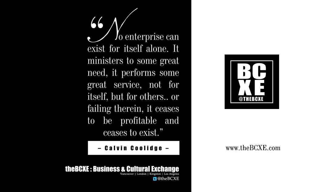 theBCXE : The Business & Cultural Exchange #Vancouver #London #Kingston #LosAngeles